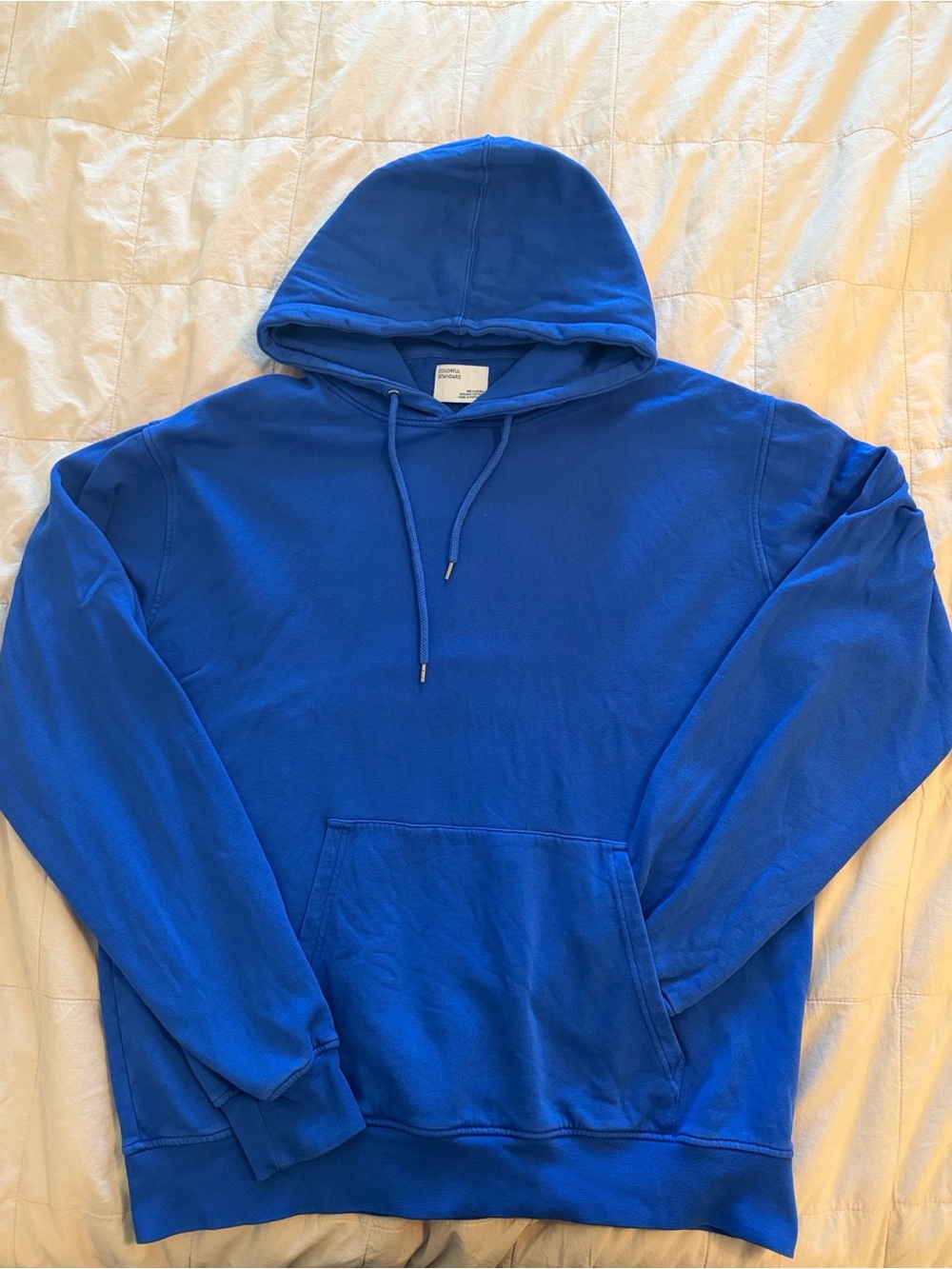 COLORFUL STANDARD classic organic hoodie - XL - sapphire blue